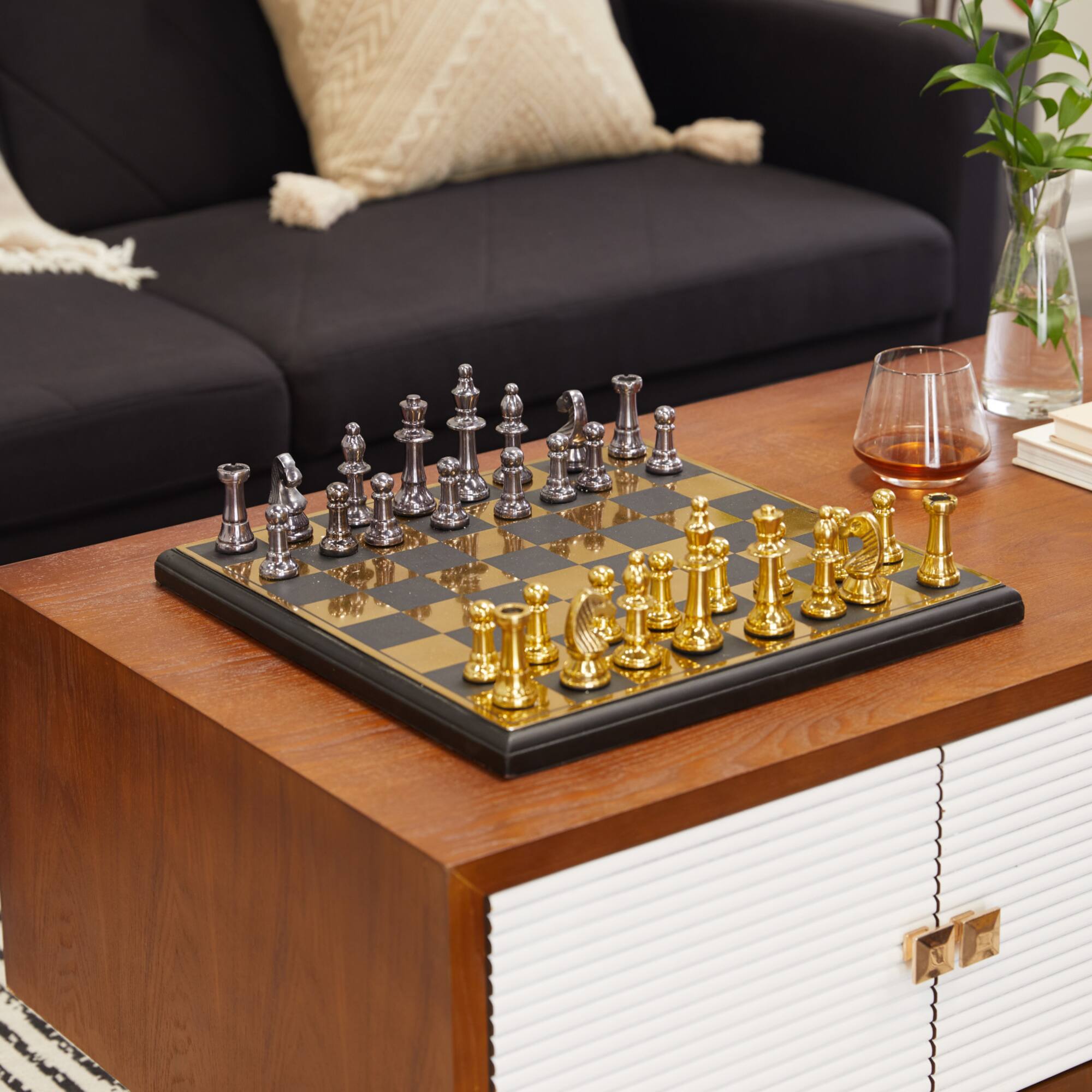 Gold Traditional Game Set, 17" x 17" x 5"